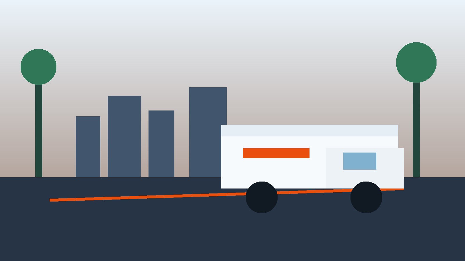 West Palm Beach B2B delivery truck for Florida logistics service